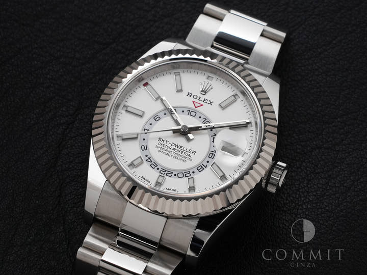 ロレックス スカイドゥエラー Ref.326934 ステンレススチール/ホワイトゴールド ホワイト文字盤 オイスターブレスレット