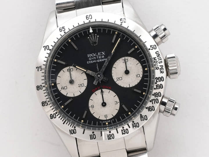ロレックス デイトナ Ref.6265 ステンレススチール ブラック文字盤