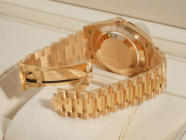 ロレックス デイデイト40 Ref.228348RBR イエローゴールド オニキス文字盤