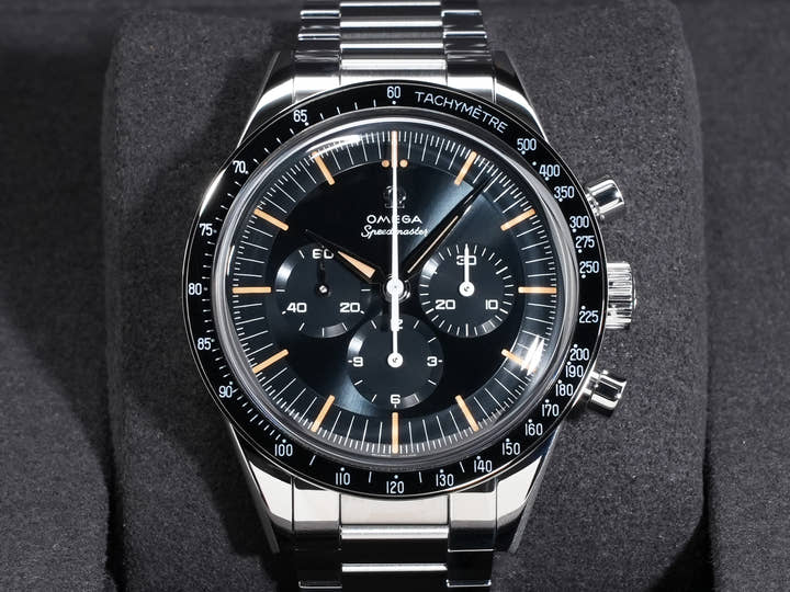 オメガ スピードマスター ファースト オメガ イン スペース Ref.310.30.40.50.06.001 ブルーグレー文字盤 未使用 45dhuepz