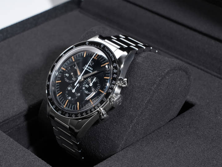 オメガ スピードマスター ファースト オメガ イン スペース Ref.310.30.40.50.06.001 ブルーグレー文字盤 未使用 45dhuepz