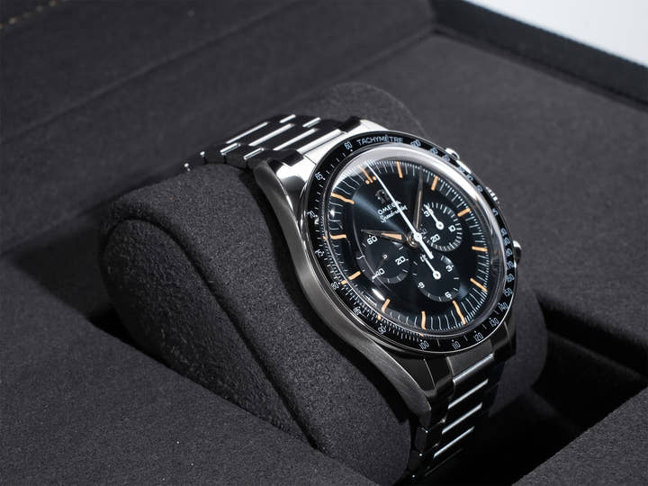 オメガ スピードマスター ファースト オメガ イン スペース Ref.310.30.40.50.06.001 ブルーグレー文字盤 未使用 45dhuepz