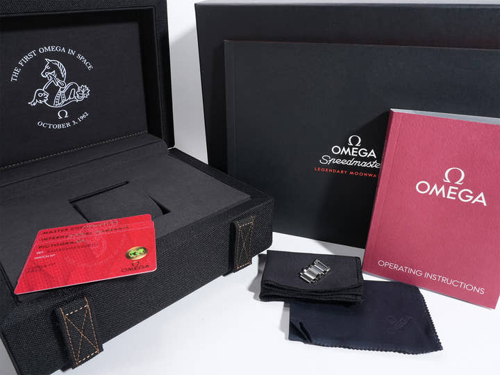 オメガ スピードマスター ファースト オメガ イン スペース Ref.310.30.40.50.06.001 ブルーグレー文字盤 未使用 45dhuepz