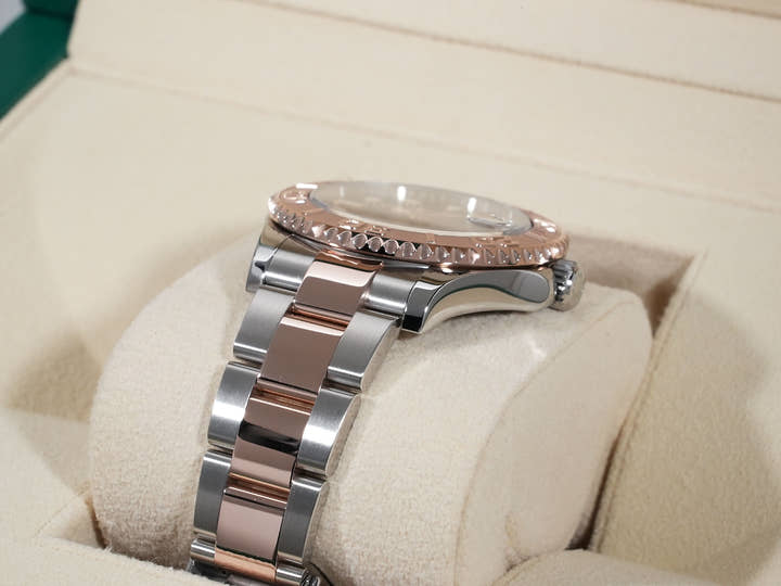 ロレックス ヨットマスター37 Ref.268621 ステンレススチール/エバーローズゴールド ブラック文字盤