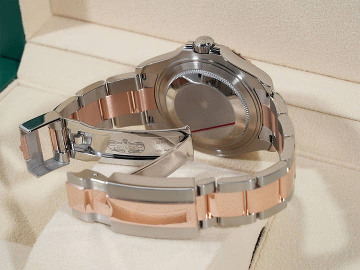 ロレックス ヨットマスター37 Ref.268621 ステンレススチール/エバーローズゴールド ブラック文字盤