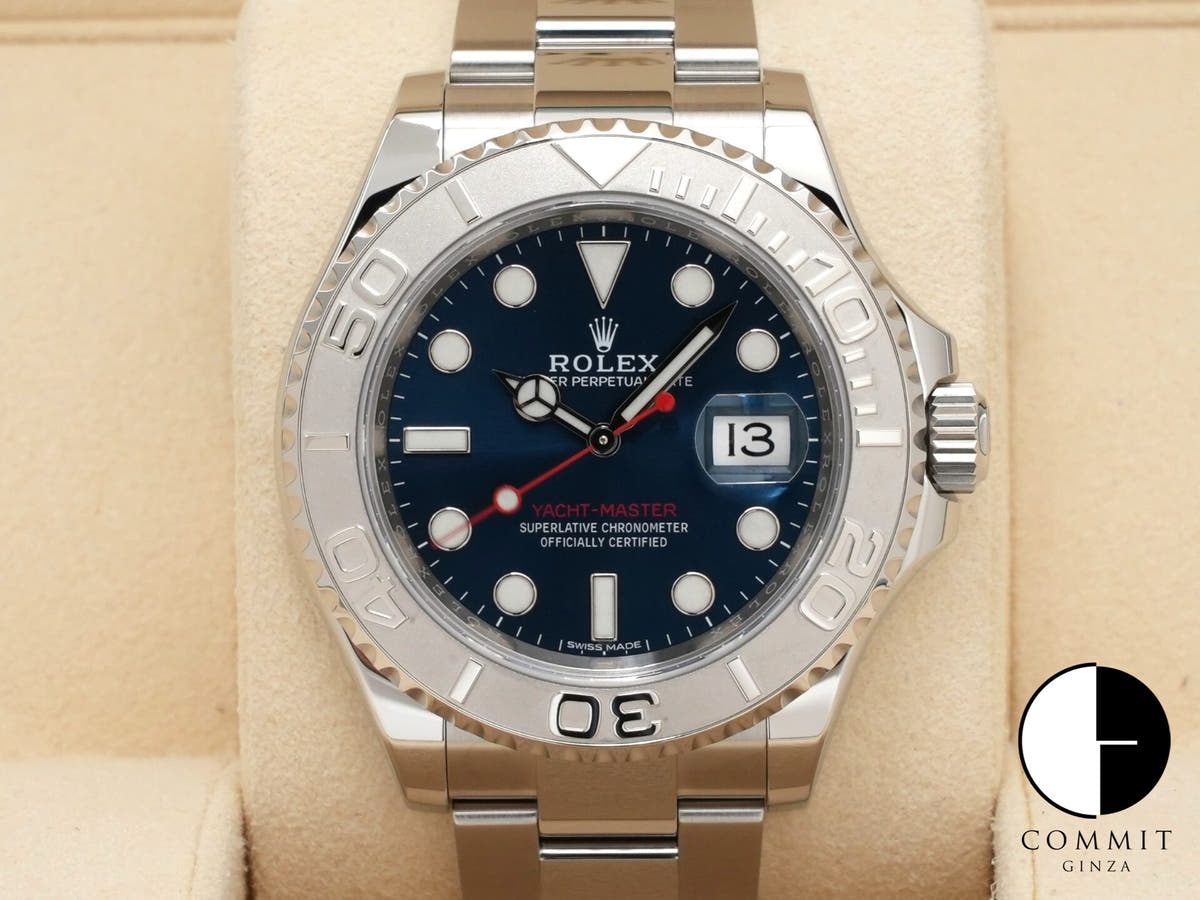 ロレックス ヨットマスター40 Ref.116622 ステンレススチール/プラチナ ブルー文字盤