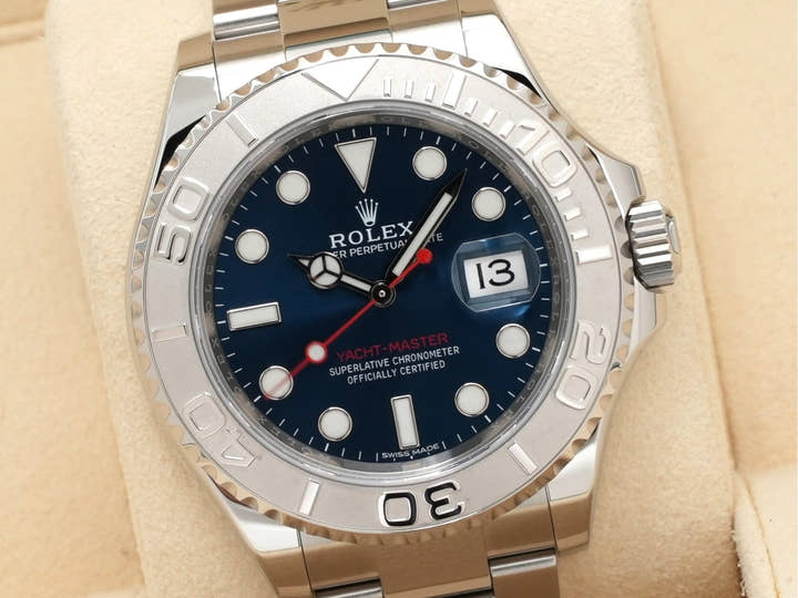 ロレックス ヨットマスター40 Ref.116622 ステンレススチール/プラチナ ブルー文字盤
