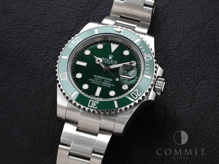 ロレックス サブマリーナー デイト Ref.116610LV ステンレススチール グリーン文字盤