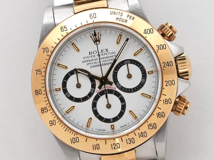 ロレックス デイトナ エルプリメロ Ref.16523 ステンレススチール/イエローゴールド ホワイト文字盤