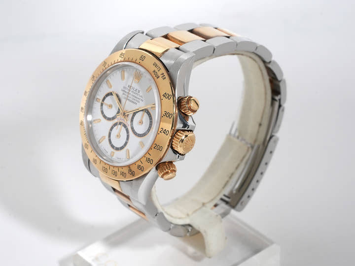 ロレックス デイトナ エルプリメロ Ref.16523 ステンレススチール/イエローゴールド ホワイト文字盤