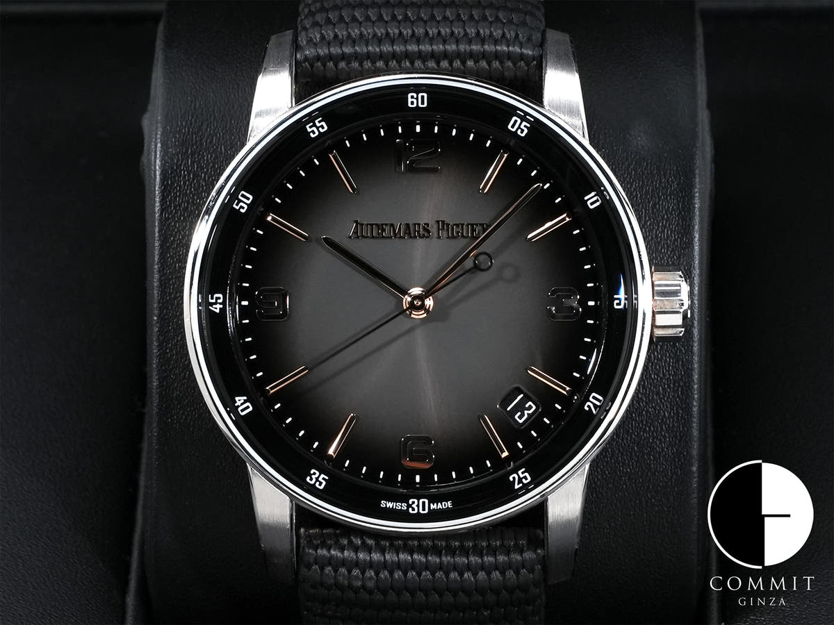 オーデマピゲ CODE 11.59 バイ オーデマ ピゲ Ref.15210CR.OO.A002KB.01 ホワイトゴールド/ピンクゴールド グレーラッカー文字盤