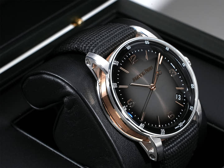 オーデマピゲ CODE 11.59 バイ オーデマ ピゲ Ref.15210CR.OO.A002KB.01 ホワイトゴールド/ピンクゴールド グレーラッカー文字盤