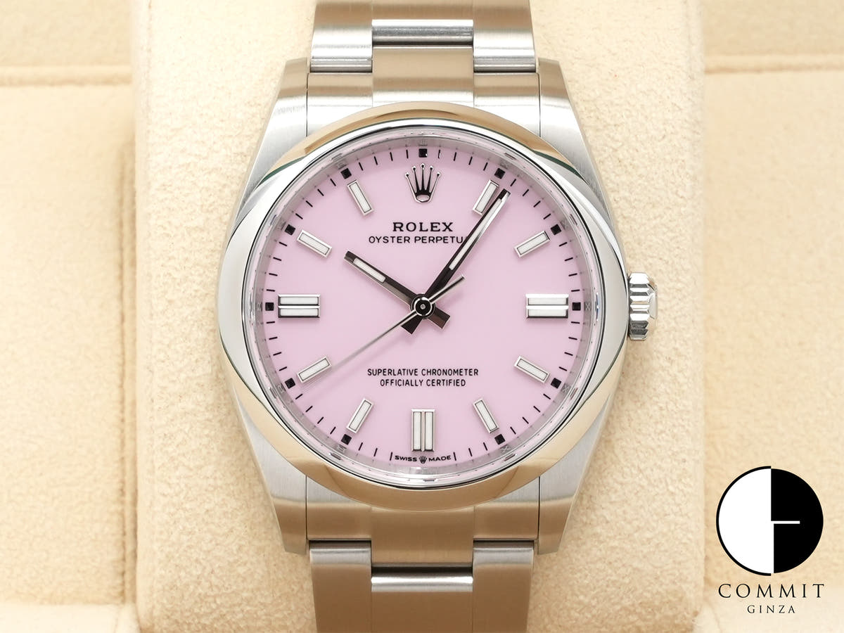 ロレックス オイスターパーペチュアル36 Ref.126000 ステンレススチール キャンディピンク文字盤