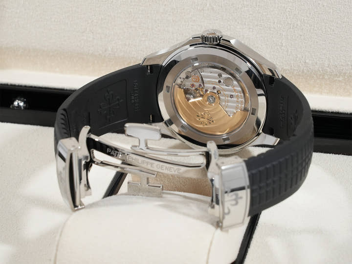 パテックフィリップ アクアノート トラベルタイム Ref.5164A-001 ステンレススチール ブラック文字盤