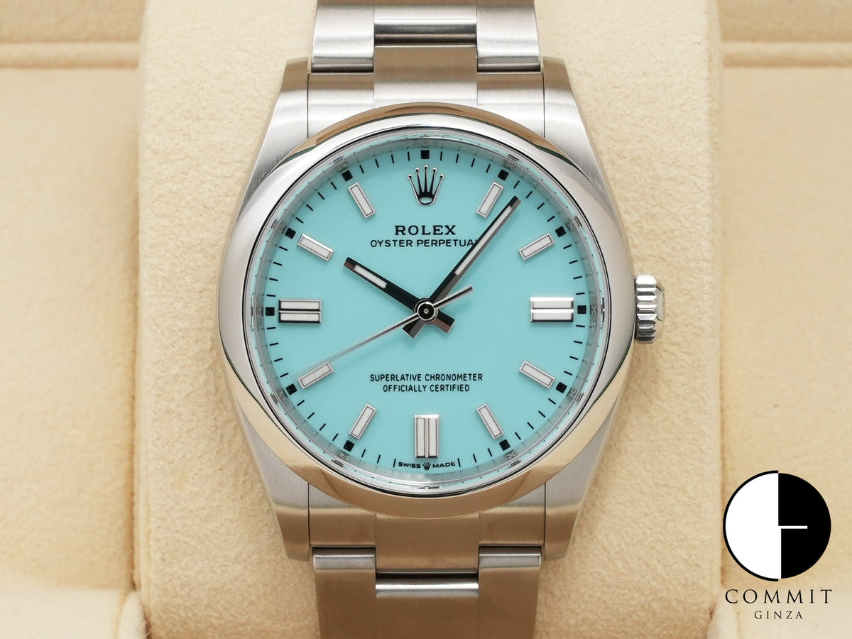 ロレックス オイスターパーペチュアル36 Ref.126000 ステンレススチール ターコイズ文字盤