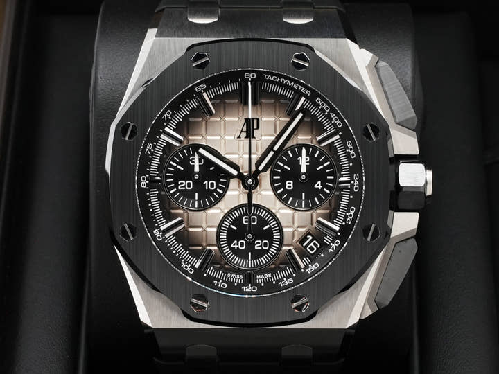 オーデマピゲ ロイヤルオーク オフショア クロノグラフ Ref.26420SO.OO.A600CA.01 ステンレススチール スモークブラウン文字盤