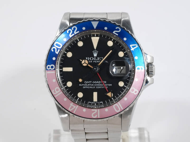 ロレックス GMTマスター Ref.1675 ステンレススチール ブラック文字盤 オイスターブレスレット