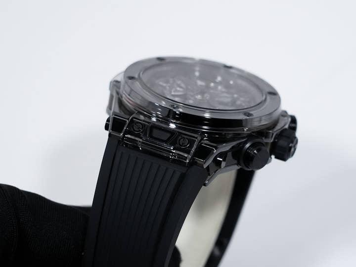 ウブロ ビッグバン ウニコ サファイア オールブラック Ref.411.JB.4901.RT スケルトン文字盤 中古 2eoqmney