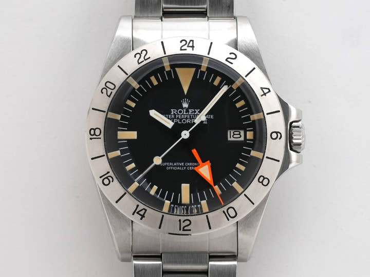 ロレックス エクスプローラーII Ref.1655 ステンレススチール ブラック文字盤