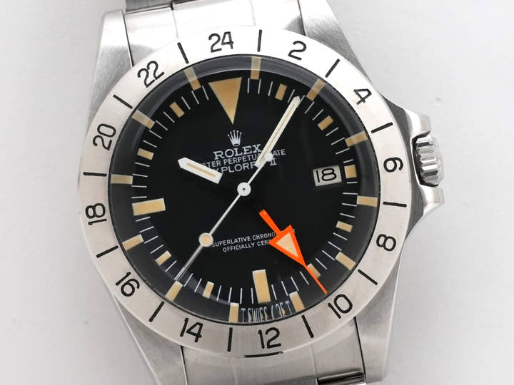ロレックス エクスプローラーII Ref.1655 ステンレススチール ブラック文字盤