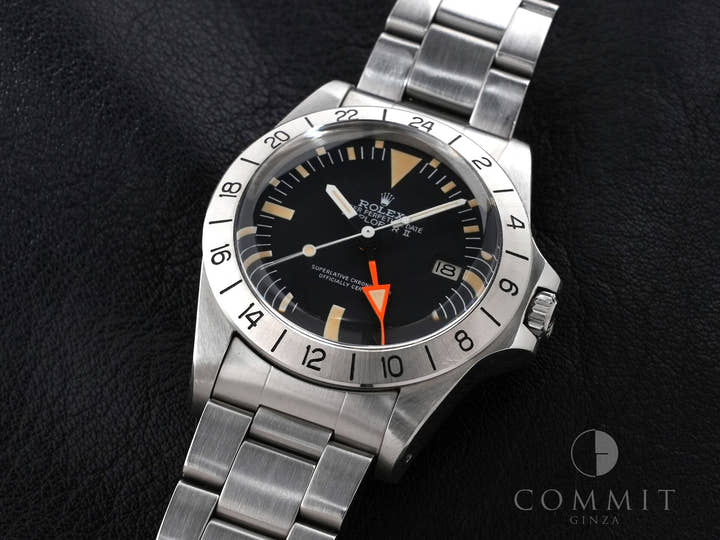 ロレックス エクスプローラーII Ref.1655 ステンレススチール ブラック文字盤