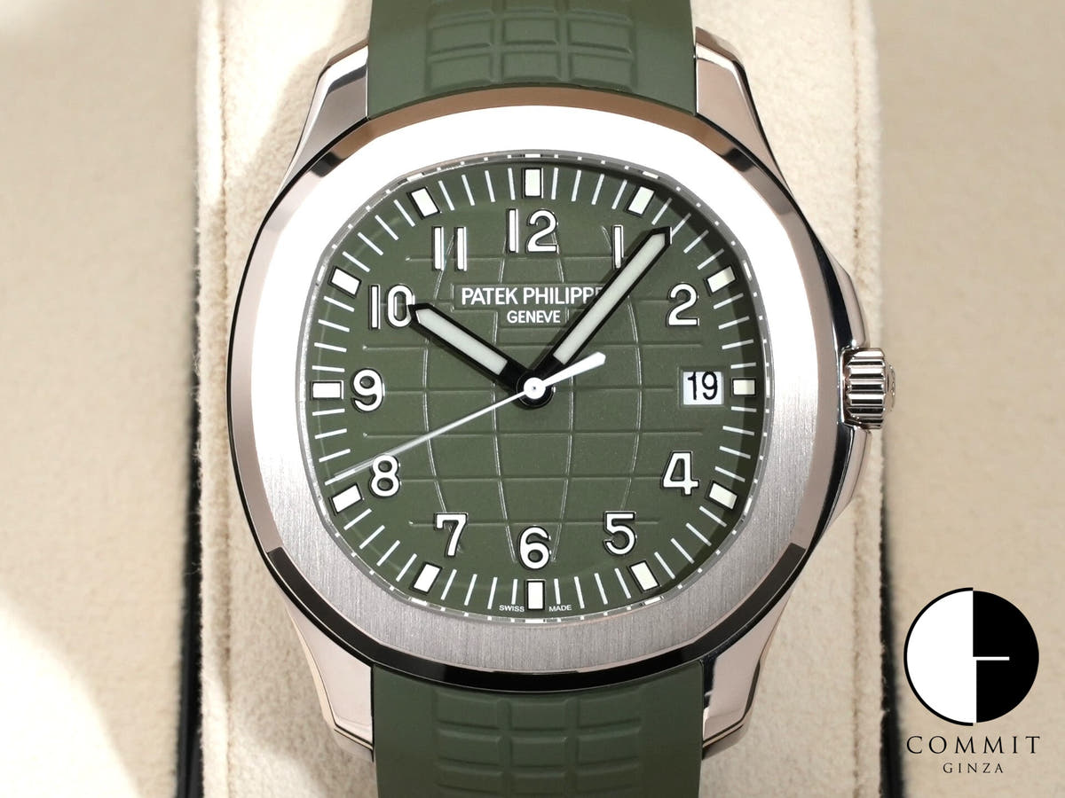 Patek Philippe Aquanaut Ref. 5168G-010 White Gold, Khaki Green Dial