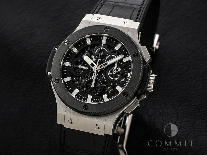 ウブロ ビッグバン アエロバン スチール セラミック Ref.311.SM.1170.GR スケルトン文字盤 中古 6u8ahoq4