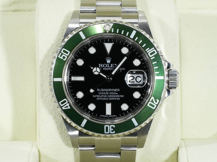 ロレックス サブマリーナー デイト Ref.16610LV ステンレススチール ブラック文字盤