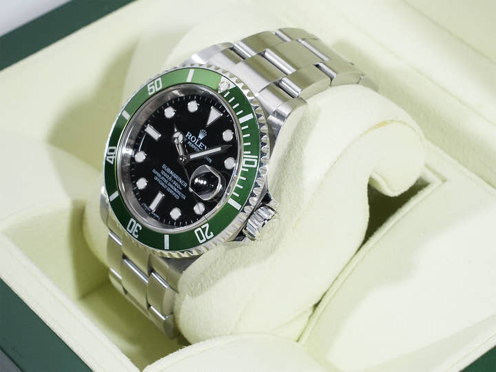 ロレックス サブマリーナー デイト Ref.16610LV ステンレススチール ブラック文字盤