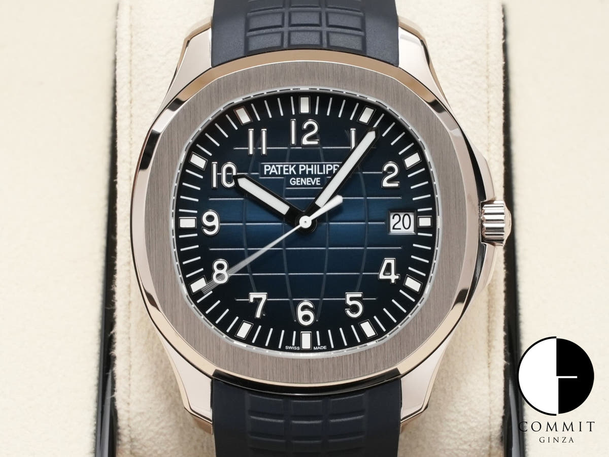 パテックフィリップ アクアノート Ref.5168G-001 ホワイトゴールド ミッドナイトブルー文字盤