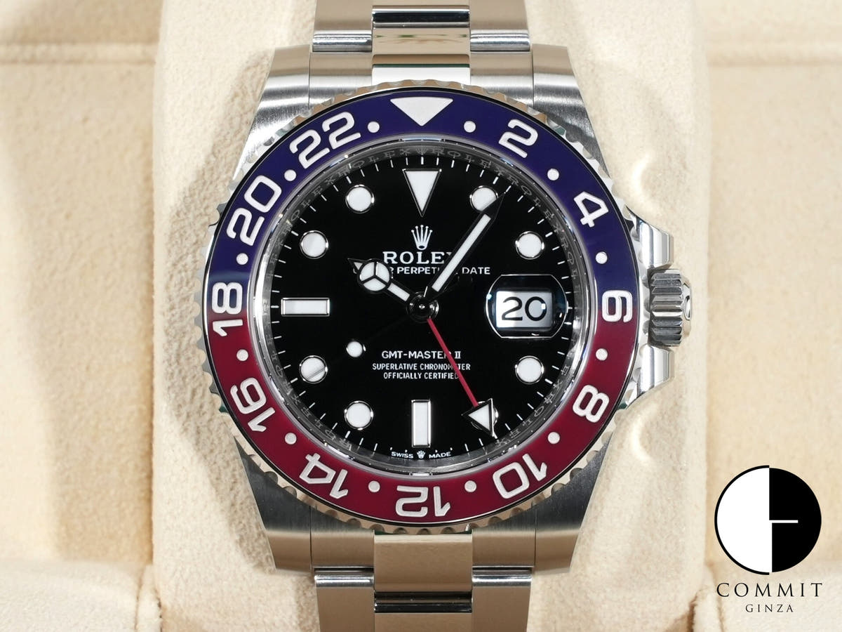 Rolex GMT-Master II Ref. 126710BLRO Stainless Steel Black Dial Oyster Bracelet