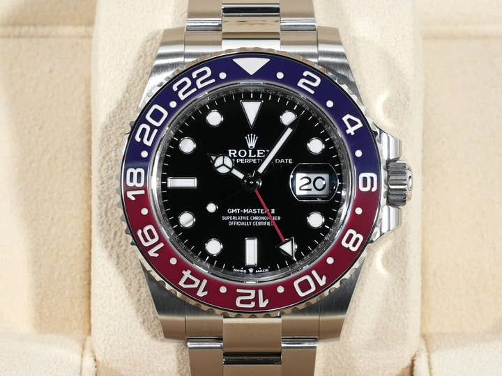 Rolex GMT-Master II Ref. 126710BLRO Stainless Steel Black Dial Oyster Bracelet