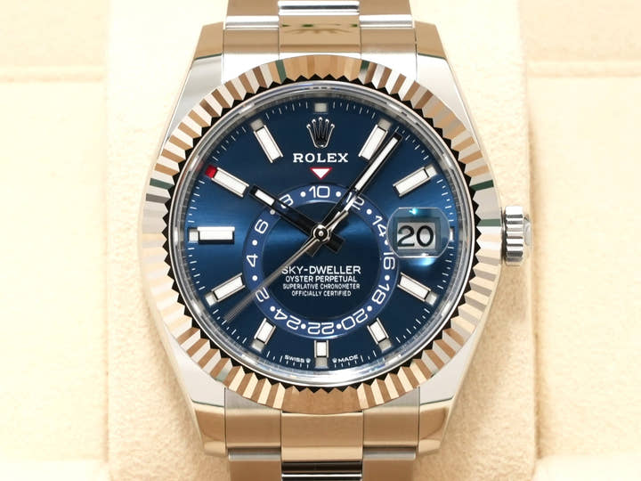 ロレックス スカイドゥエラー Ref.336934 ステンレススチール/ホワイトゴールド ブルー文字盤 オイスターブレスレット