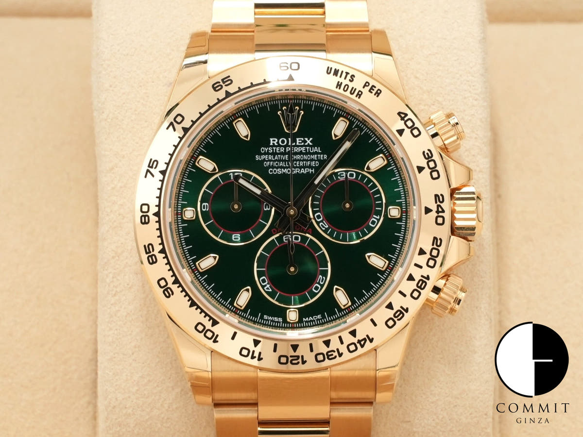 Rolex Daytona Ref. 116508 Yellow Gold Green Dial