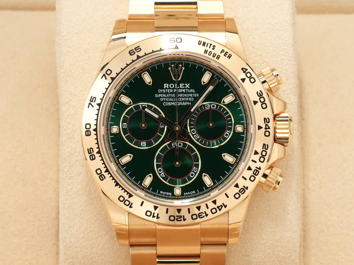 Rolex Daytona Ref. 116508 Yellow Gold Green Dial