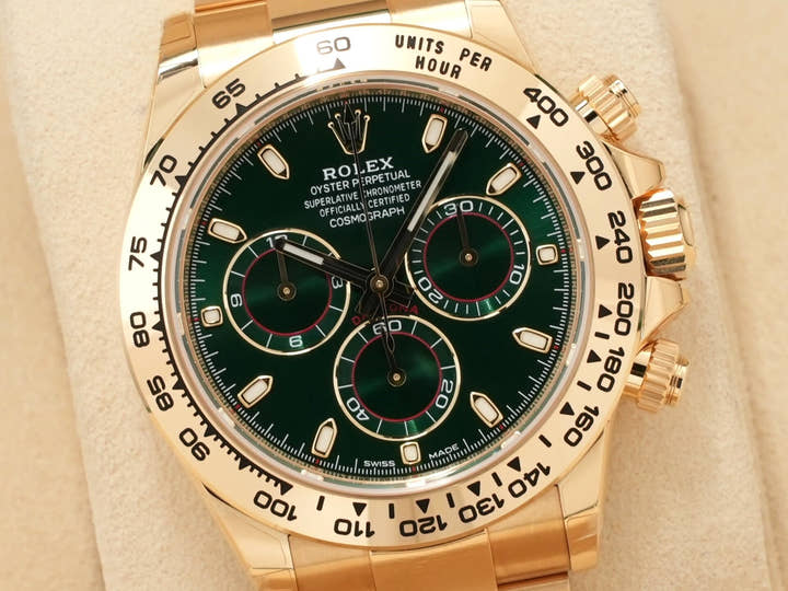 Rolex Daytona Ref. 116508 Yellow Gold Green Dial