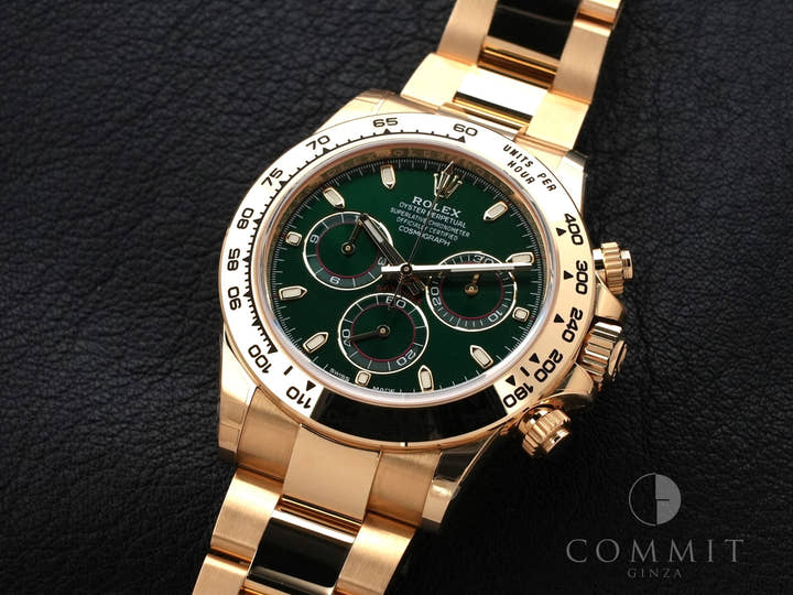 Rolex Daytona Ref. 116508 Yellow Gold Green Dial