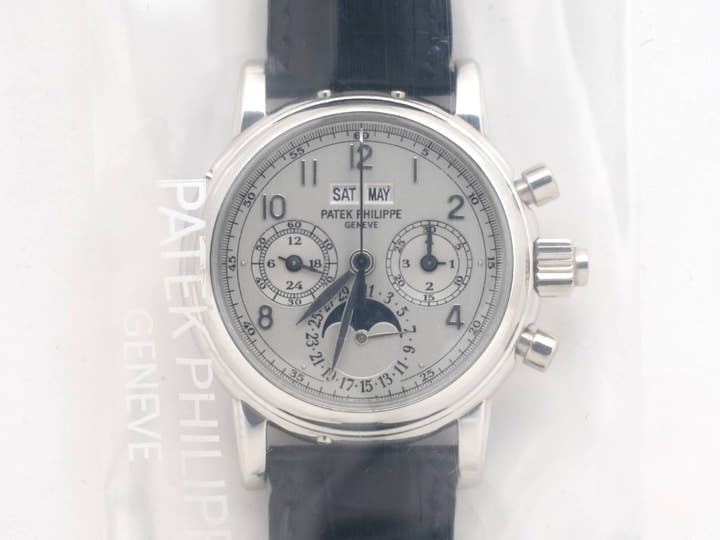 パテックフィリップ パーペチュアルカレンダー スプリットセコンド クロノグラフ Ref.5004P-021 プラチナ シルバー文字盤