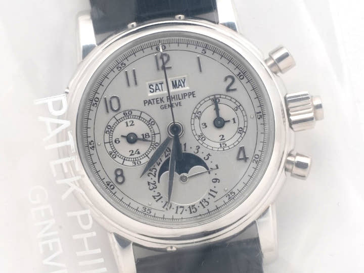 パテックフィリップ パーペチュアルカレンダー スプリットセコンド クロノグラフ Ref.5004P-021 プラチナ シルバー文字盤