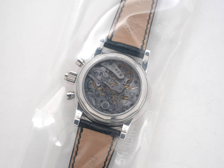 パテックフィリップ パーペチュアルカレンダー スプリットセコンド クロノグラフ Ref.5004P-021 プラチナ シルバー文字盤