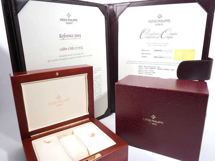 パテックフィリップ パーペチュアルカレンダー スプリットセコンド クロノグラフ Ref.5004P-021 プラチナ シルバー文字盤