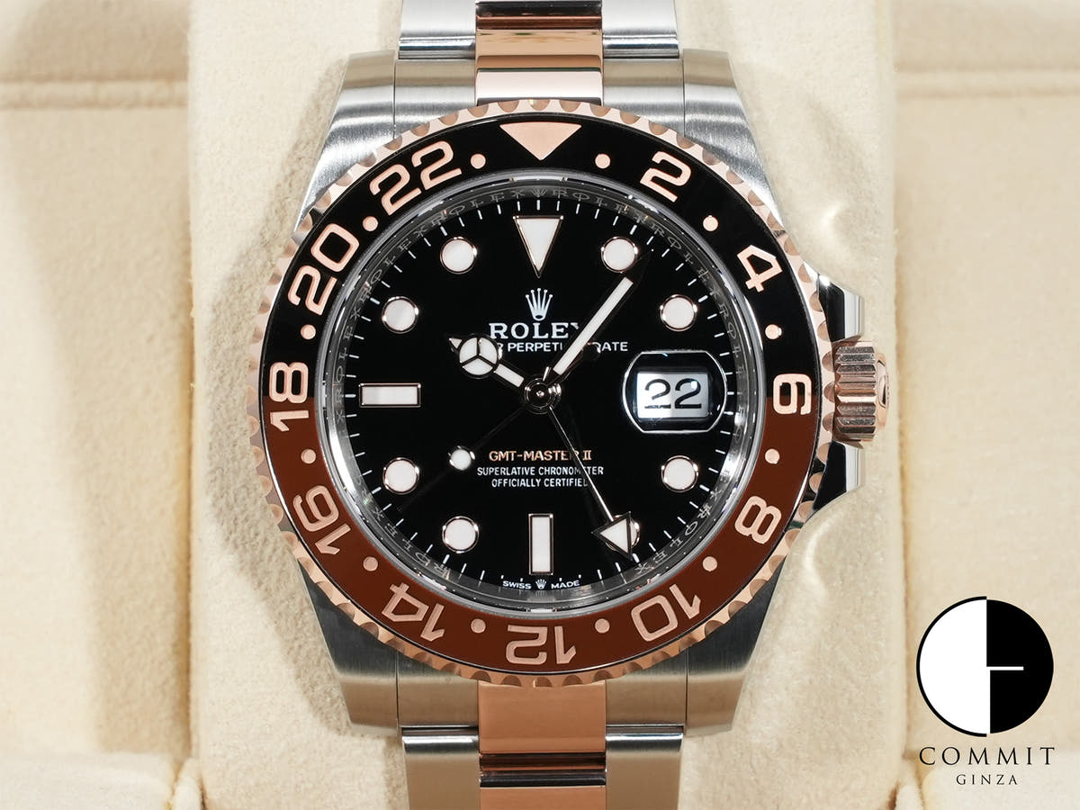 Rolex GMT-Master II Ref. 126711CHNR Stainless Steel/Everose Gold Black Dial