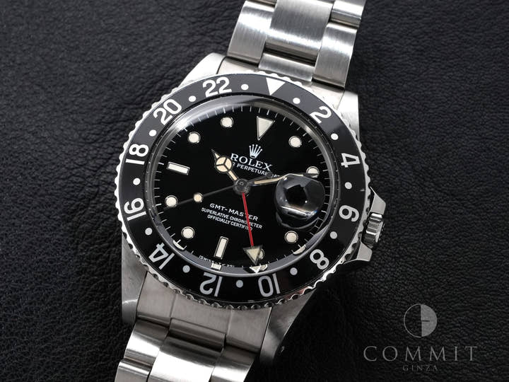 ロレックス GMTマスター Ref.16750 ステンレススチール ブラック文字盤 オイスターブレスレット