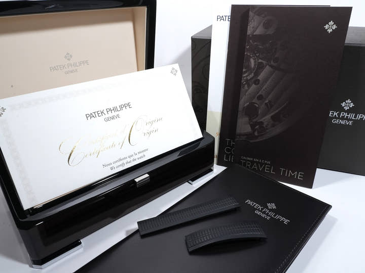 パテックフィリップ アクアノート トラベルタイム Ref.5164A-001 ステンレススチール ブラック文字盤