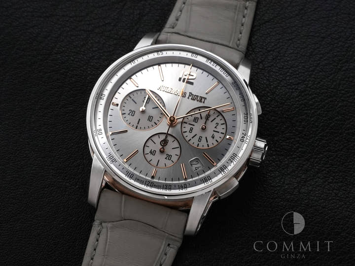 オーデマピゲ CODE 11.59 バイ オーデマ ピゲ クロノグラフ Ref.26393CR.OO.A009CR.01 ホワイトゴールド/ピンクゴールド シルバー文字盤