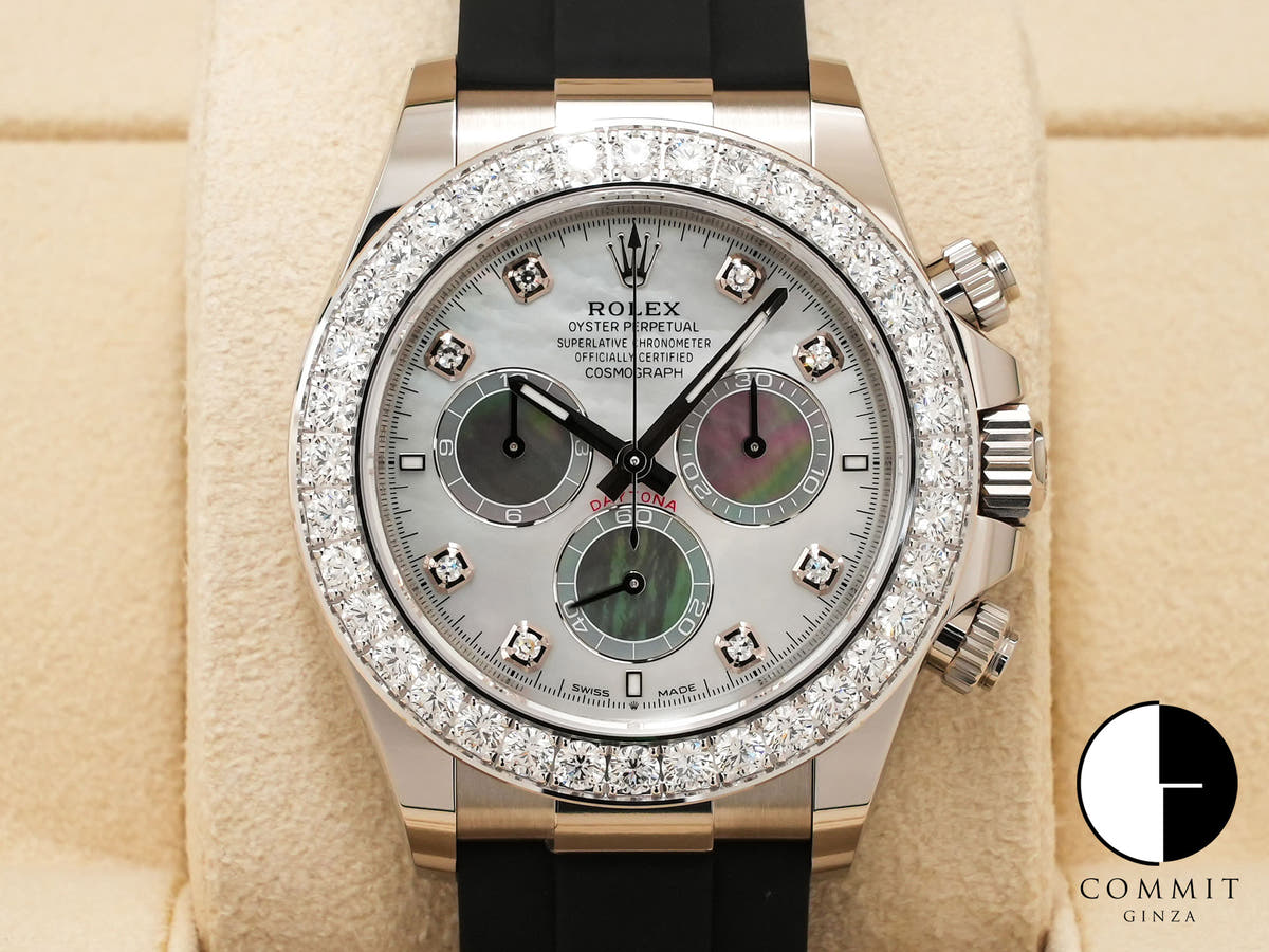 Rolex Daytona Ref. 126589RBR White Gold Mother-of-Pearl x White/Black Dial