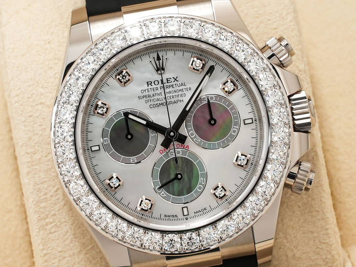 Rolex Daytona Ref. 126589RBR White Gold Mother-of-Pearl x White/Black Dial