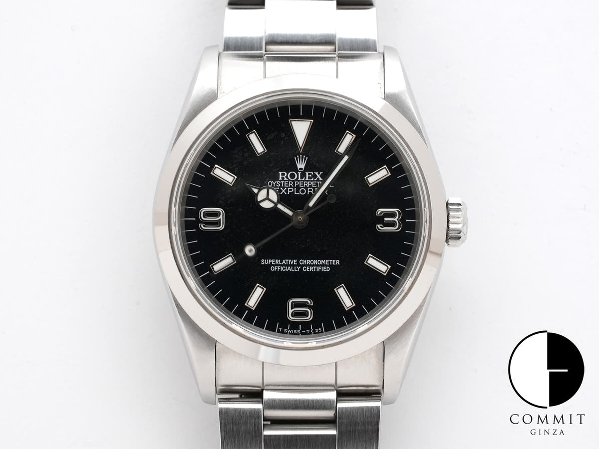ロレックス エクスプローラーI Ref.14270 ステンレススチール ブラック文字盤