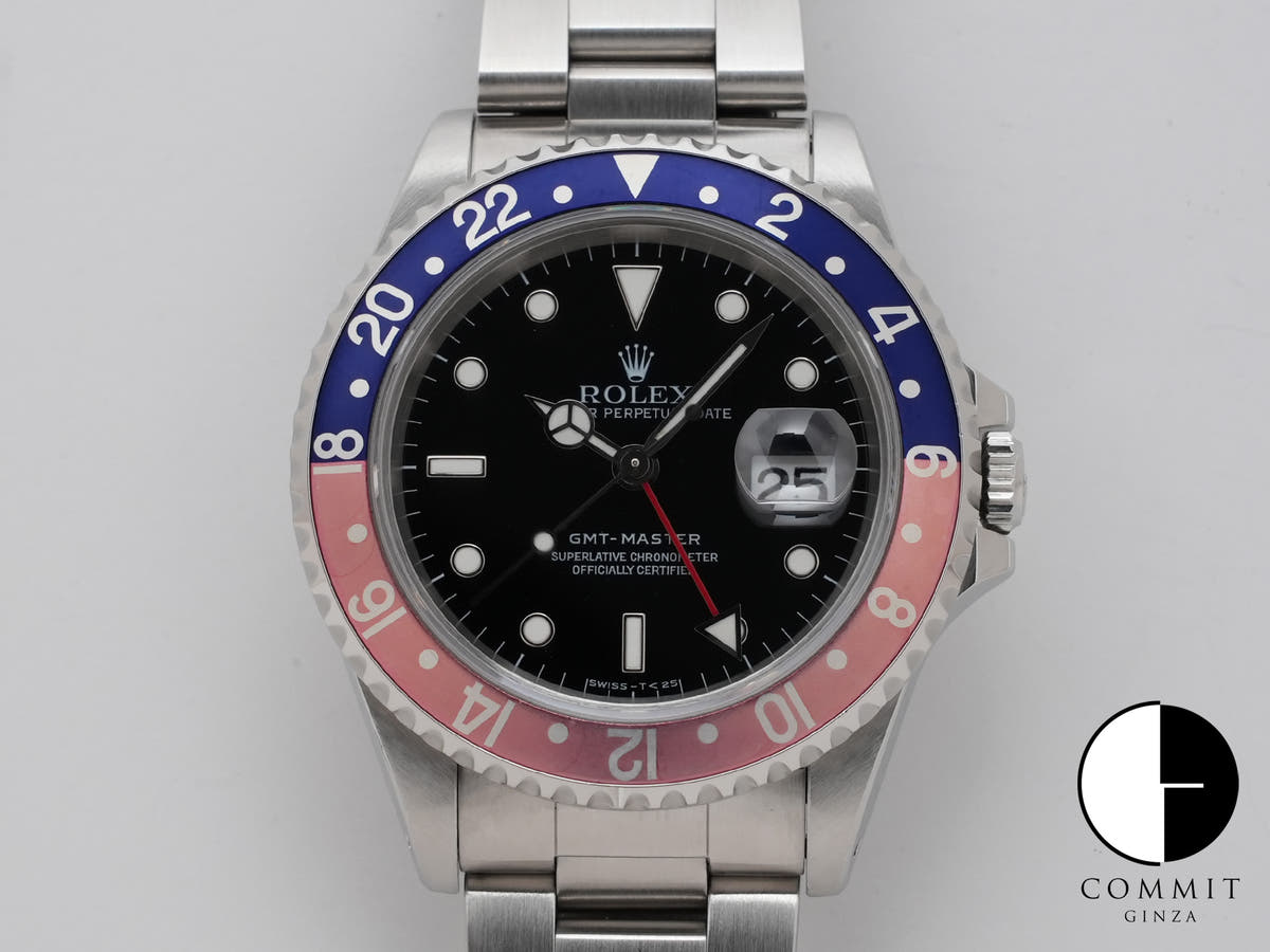 ロレックス GMTマスター Ref.16700 ステンレススチール ブラック文字盤 オイスターブレスレット 中古 euvz7h76