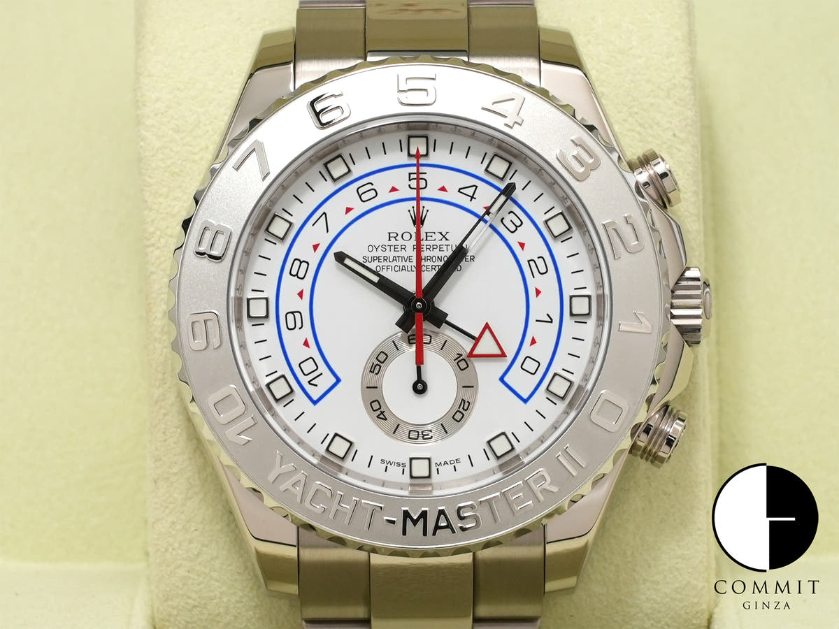 ロレックス ヨットマスターII Ref.116689 ホワイトゴールド ホワイト文字盤